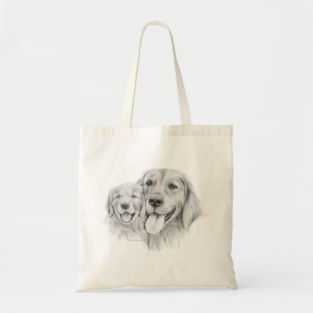 Tela Bolso de los perros perdigueros de oro (Frente)