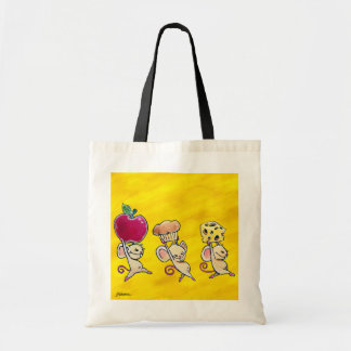 Tela Bolso de los ratones del tiempo del almuerzo