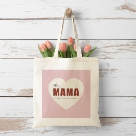 Tela Bolso de Mama Personalizado con Corazón Moderno