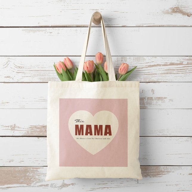 Tela Bolso de Mama Personalizado con Corazón Moderno (Subido por el creador)