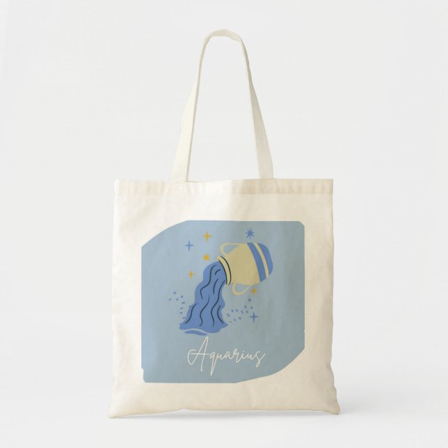 Tela Bolso de mano Acuario (Frente)