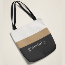 Bolso de mano agradecido | Diseño de rayas premium