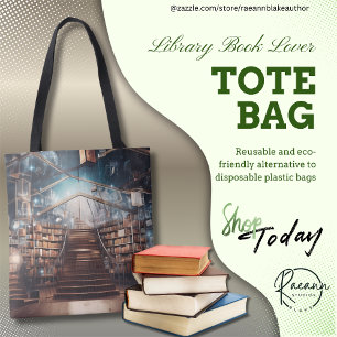 Tela Bolso de mano Amante de los libros de biblioteca
