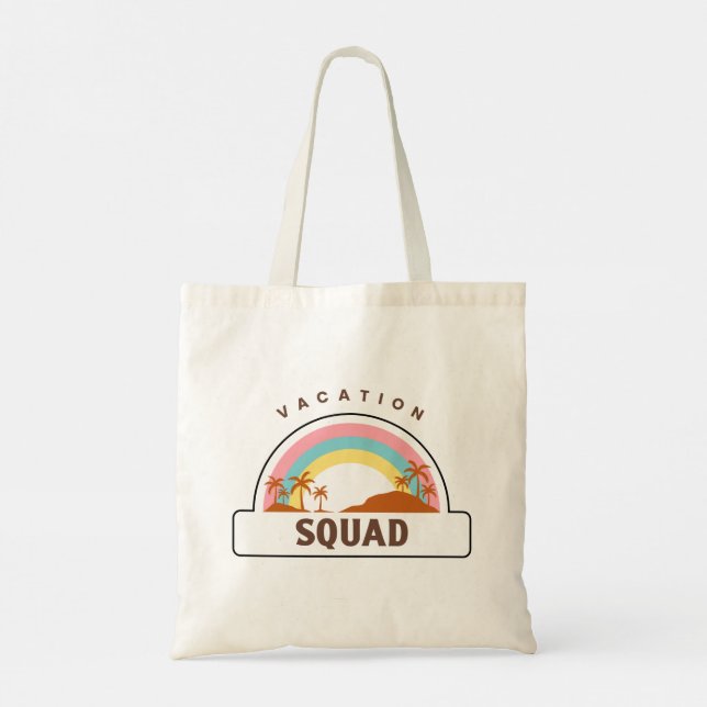 Tela Bolso de mano arcoíris Vacation Squad (Reverso)
