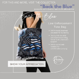 Tela Bolso de mano Back the Blue para las fuerzas del o