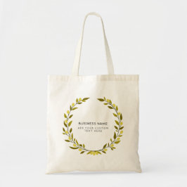 Tela Bolso de mano botánico personalizado | Negocio per