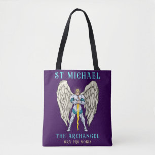 Tela Bolso de mano católico del Arcángel San Miguel