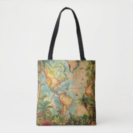 Tela Bolso de mano colección atlas vintage Tote