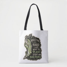 Tela Bolso de mano con bordado verde de estética botáni