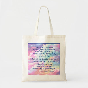 Tela Bolso de mano con cita de Sta. Hildegard de Bingen