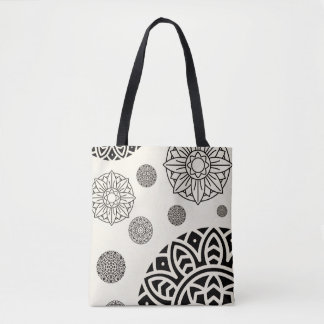 Tela bolso de mano con diseño de arte Mandal