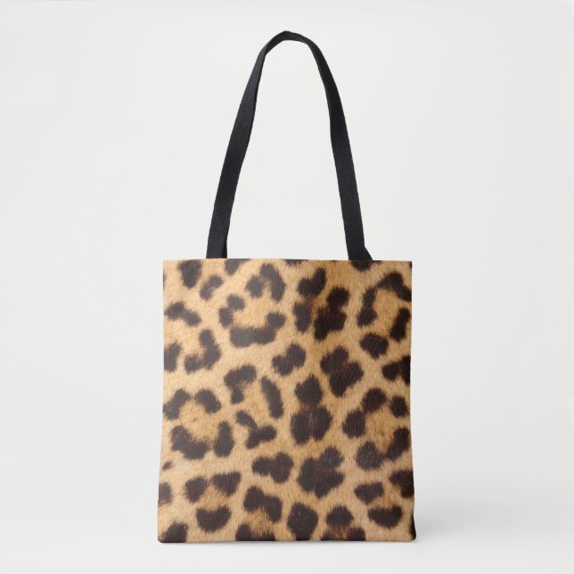 Tela Bolso de mano con estampado de animal de impresión (Anverso)