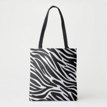 Bolso de mano con estampado de cebra