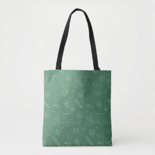 Tela Bolso de mano con estampado de Doodles de Ciencia