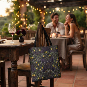 Tela Bolso de mano con estampado de limón gótico para H