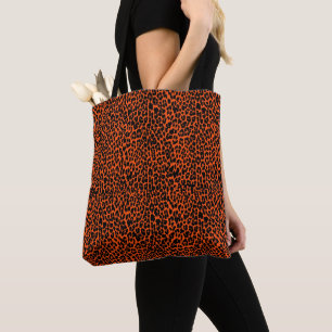 Tela Bolso de mano con estampado de piel de leopardo na
