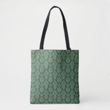 Bolso de mano con estampado de piel de serpiente v