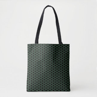 Tela Bolso de mano con estampado de rayas simple verde