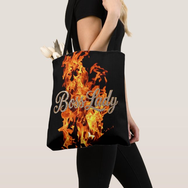 Tela Bolso de mano con estampado total Boss Lady (Detalle)