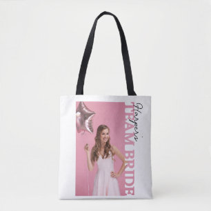 Tela Bolso de mano con fotos de la novia Despedida de