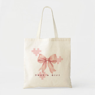 Tela Bolso de mano con lazo de acuarela rosa pastel