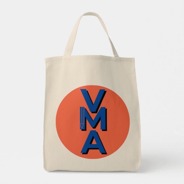 Tela bolso de mano con logotipo (Reverso)