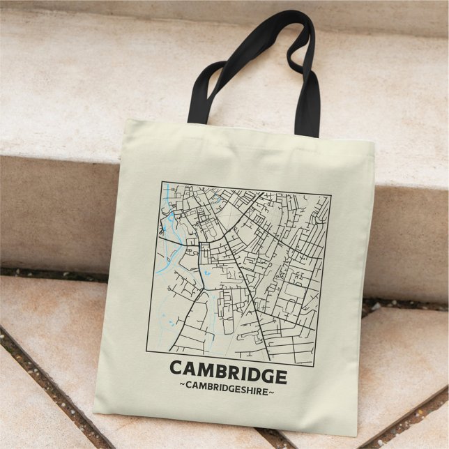 Tela Bolso de mano con mapa de la ciudad de Cambridge,  (Subido por el creador)