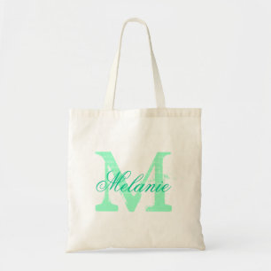 Tela Bolso de mano con monograma de nombre personalizad