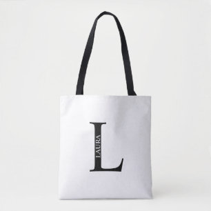 Tela Bolso de mano con monograma personalizado y nombre