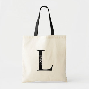 Tela Bolso de mano con monograma personalizado y nombre
