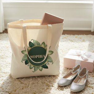 Tela bolso de mano con nombre personalizado para boda