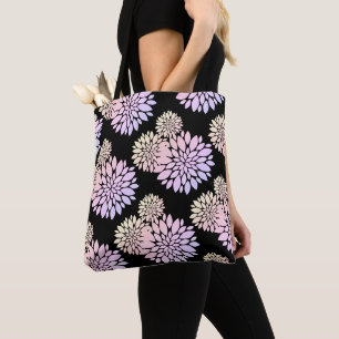 Tela Bolso de mano con patrón de flores de pétalos past