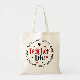 Tela Bolso de mano con tipografía inspiradora para la v