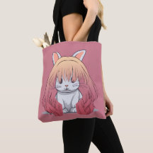 Bolso de mano conejo con peluca
