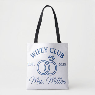Tela Bolso de mano Custom Wifey Club, Bolso de mano de 