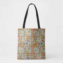 Bolso de mano de Bulldog Francés Halloween Floral 