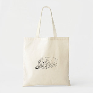 Tela Bolso de mano de Dachshund de pelo duro