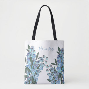 Tela Bolso de mano de delfinium azul