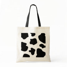 Bolso de mano de estampado de manchas de vaca | Im