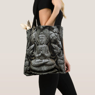 Tela Bolso de mano de estatua de Buda asiático