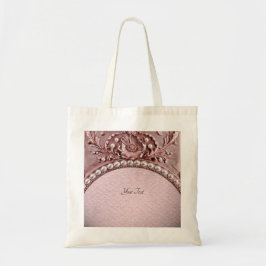 Tela Bolso de mano de flor rosa