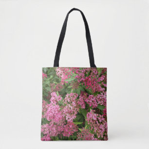 Tela Bolso de mano de flores rosadas de la naturaleza
