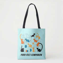 Tela Bolso de mano de gato compañero perfecto