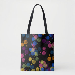 Tela Bolso de mano de gotas de pintura