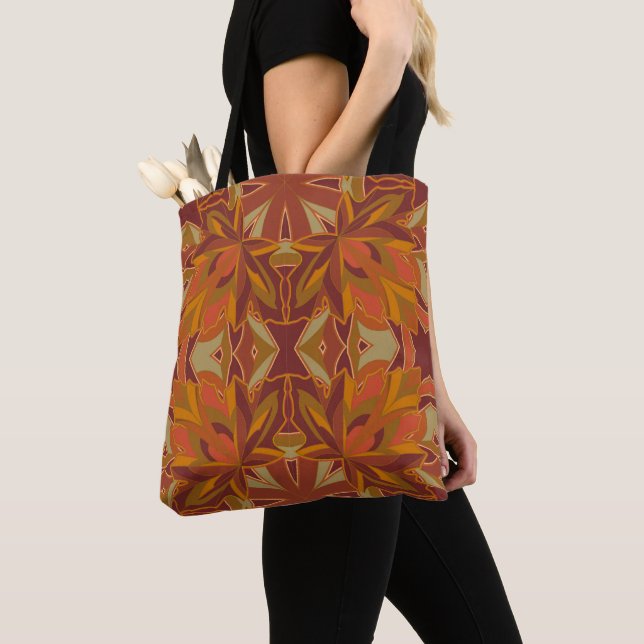 Tela Bolso de mano de hoja de otoño personalizable (Detalle)