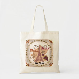 Tela Bolso de mano de la Torre Eiffel de Francia