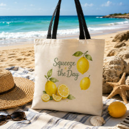 Tela Bolso de mano de limón Squeeze the Day