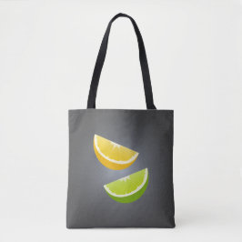 Tela Bolso de mano de limón y lima – Diseño moderno de