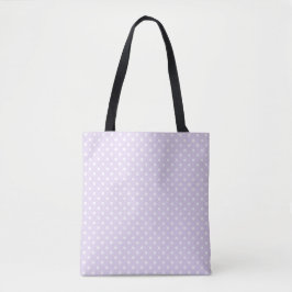 Tela Bolso de mano de lunares lavanda | Cartera retro p