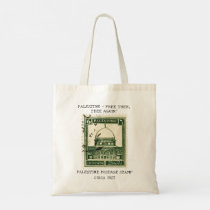Tela Bolso de mano de Palestina Libre Sello de Palest